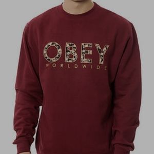 Obey crewneck pull over sweater